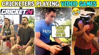 Indian Cricketers Play Video Games  | Cricketers Playing Mobile Games | Kohli, Dhoni & Rohit