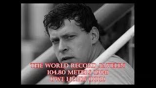 WORLD RECORD JAVELIN 1984 by UWE HOHN 104.80 meters