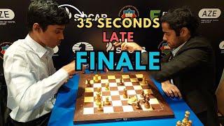 Praggnanandhaa does a Magnus! Arrives 35 seconds late to a 3-minute game against Arjun Erigaisi