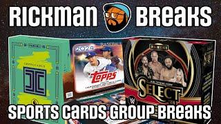  BLACK DISCO 1/1!  Monday Night Rickman LIVE Group Breaks | NBA  NFL  MLB ️ IMPECCABLE ️ WWE