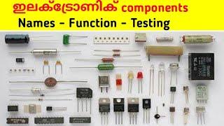 സിംപിൾ ഇലക്ട്രോണിക്സ്  | Identification electronic components  #electronicsmalayalam