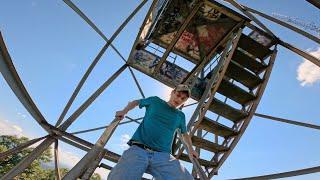 Climbing A Fire Tower That’s Falling Apart