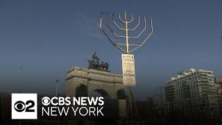 Brooklyn's largest menorah in place for Hanukkah