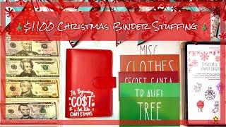 $1100 Christmas Binder Stuffing | Christmas Sinking Funds 