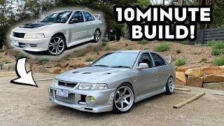 Turning My LANCER Into An Evo In 10 Minutes!