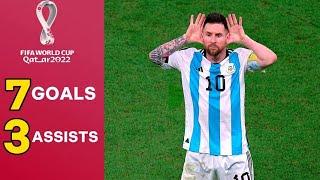 Lionel Messi●All Goals and Assists in World Cup 2022●With English Commentary.