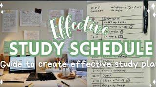 Master Your Study Schedule: Guide to Creating an Effective Study Plan