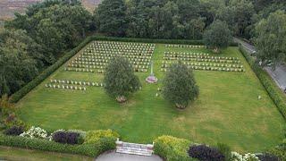 The CWGC and German War cemteries at Cannock Chase, Staffordshire, England.