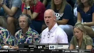 UConn coach Dan Hurley montage of persistent pestering, bullying of officials in Memphis loss