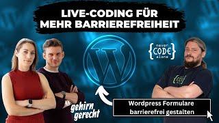 Wordpress-Formulare barrierefrei gestalten - Livestream mit Gehirngerecht Digital