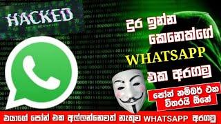 එයාගේ පෝන් එක අල්ලන්නෙවත් නැතුව whatsapp එක අරගම්මු|whatsapp web