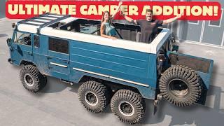 The Job We've Been DREADING : CUTTING THE ROOF Off Our 6x6 Truck - Pop Top Camper (Week 18)