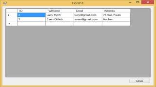 C# Tutorial - Insert Update Delete data in Database from DataGridView | FoxLearn