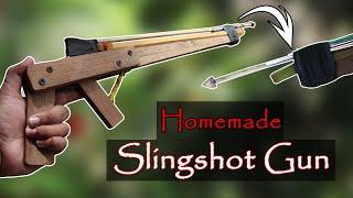 How to Make a Survival Slingshot Gun at Home  | Slingshot | KH DIY factory