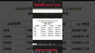 ইসলামী ব্যাংক DPS মেয়াদ শেষ মুনাফা কত? #islami_bank #Profitrate #FdR #Shorts #viralshorts #dps