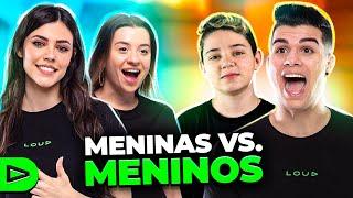 QUEM GANHOU?! 2V2 MENINAS VS MENINOS DA LOUD!! FREE FIRE