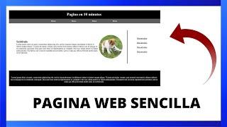 CREAR PAGINA WEB SENCILLA EN 10 MINUTOS con HTML y CSS - Tutorial