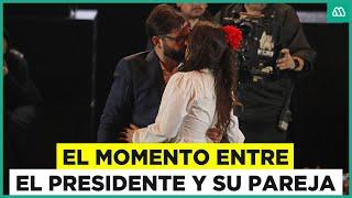 El tierno momento entre el presidente Gabriel Boric y su pareja Paula Carrasco