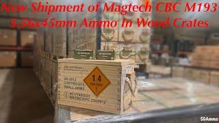 New Shipment of Magtech CBC M193 5.56x45mm Ammo in Wood Crates @SGAmmo