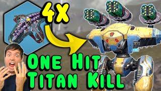 TITAN ONE-SHOT 4x Cannibal Bulava Sharanga War Robots Live Gameplay WR