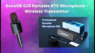 BonaOK G20 Portable Karaoke Microphone + Wireless Transmitter!