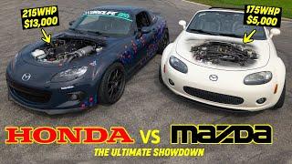 MIATA ENGINE SWAP SHOWDOWN! - Honda 2.4L VS Mazda 2.5L