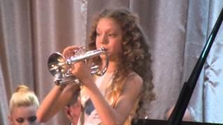 Schelokov "Children's Concerto for Trumpet and Orchestra" Polina Tarasenko. trumpet.