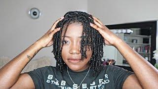 How I Moisturize and Maintain my Mini-braids | Keke J.  #kekej #type4naturalhair