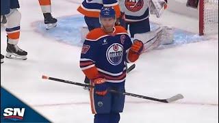 Oilers' Connor McDavid Finishes Ryan Nugent-Hopkins' Pretty No-Look Feed