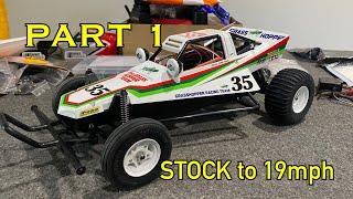 Tamiya Grasshopper stock SPEED run 380 to 540 UPGRADE