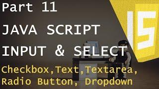 JavaScript Input & Select (Checkbox, Radio, Text(-area), Dropdown) [Part 11 JavaScript Tutorial]