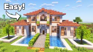 Minecraft: How to Build a Modern Mansion | Tutorial