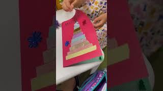 手工圣诞贺卡‍@KidLoveReading #mandarin #学中文 #绘本故事