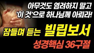 잠자며 듣는 빌립보서ㅣ핵심36구절ㅣ치유와 회복의 말씀ㅣ아브라함ㅣ성경말씀, 기도, 낭독, 필수 성경암송구절 1000