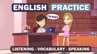 Improve from Beginner to Intermediate with English Conversation | English Speaking Practice