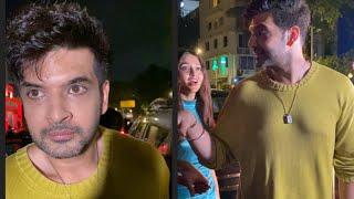 Karan Kundra with Tejaswi Prakash  spotted at Estella juhu Today