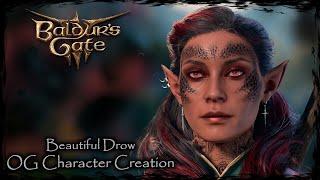 BALDUR'S GATE 3 || Beautiful Drow [Original Character #329] - Female Character Creation