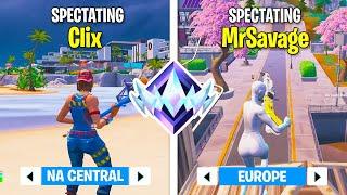 I Spectated Fortnite RANKED in NA VS EU! (Who's The BEST?)