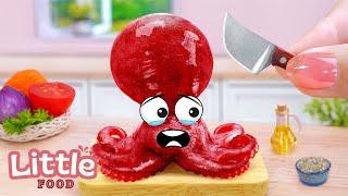  Seafood Recipes   Secret Fried Octopus Recipe | Delicious Seafood Dishes  Little Food Cooking