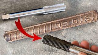 A new and unique way to make a drill bit from an old steel rod is something you've never seen before