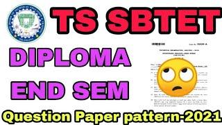 Ts SBTET Latest updates:-Revised End Semester Question Paper Pattern for C-18 III & V Semesters