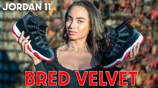 SOLD OUT!  Air Jordan 11 Bred Velvet Review, Sizing and How to Style