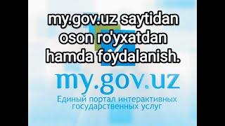#my.gov.uz# dan ro'yxatdan o'tish va foydalanish. 2022 yil