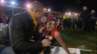 The Footy Show (AFL): Garry Lyon reenacts the stretcher scene (4/7/2013)
