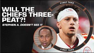 Stephen A. predicts the Chiefs (+500) won’t three-peat  | First Take