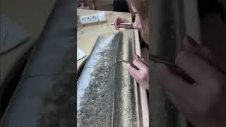 Этапы производства цепей из серебра. #Shorts