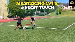 Breaking down a perfect first touch & 1v1 mastery with a pro footballer