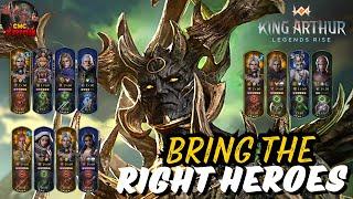 King Arthur: Legends Rise - Best Heroes for Master of Death (Team Building)