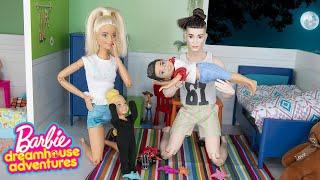 ANOTHER FAMILY MOVED IN NEXT DOOR! | Family's Day and Night Routine -  BARBIE TOYS FAMILY STORY