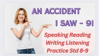 An Accident I Saw Essay In English 20 Lines | Paragraph Writing Easily In English | #english #hindi